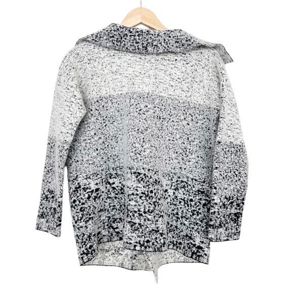 Damask Baby Alpaca Pima Cotton Gray Cardigan Sz M - Picture 4 of 5